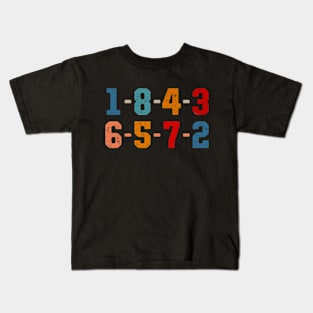 1-8-4-3-6-5-7-2 Kids T-Shirt